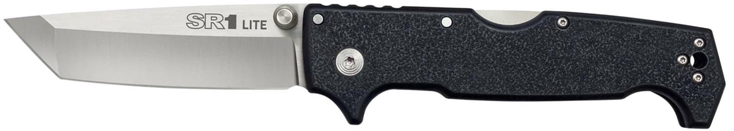 Cold Steel SR1 Lite 4 Inch Tanto Blade Folding Knife 8Cr14MoV SS Black Griv-Ex Handle