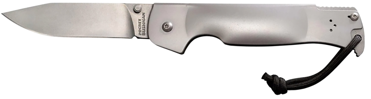 Cold Steel Pocket Bushman 4.50" Folding Camp Knife Stone Washed 4116 Stainless Steel Blade