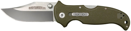 Cold Steel Bush Ranger Lite 3.50" Folding Clip Point Knife 8Cr13MoV Blade GFN Handle Secondary Safety