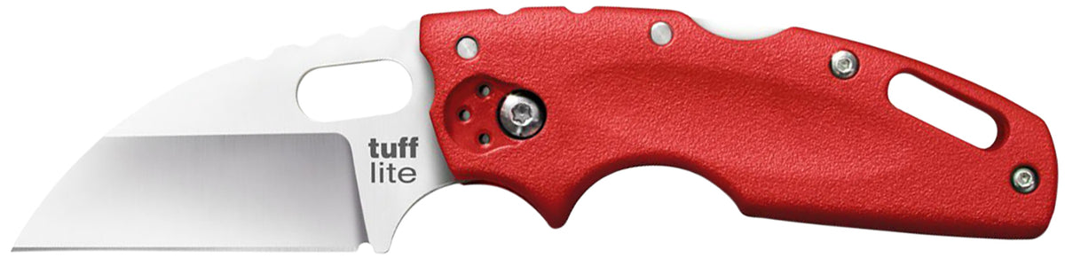 Cold Steel Tuff Lite 2.50" Folding Pocket Knife AUS-8A Stainless Clip Point Blade Red Handle