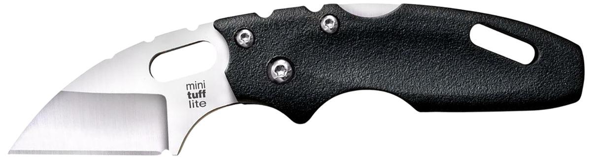 Cold Steel Tuff Lite Mini 2 Inch Folding Pocket Knife 4034 SS Sheepsfoot Blade 3" Black Griv-Ex Handle