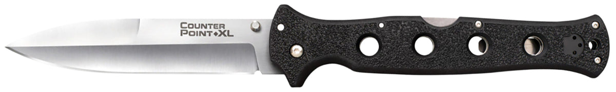 Cold Steel Counter Point XL 6 Inch Folding Pocket Knife AUS-10A Satin Spear Point Blade Griv-Ex Handle