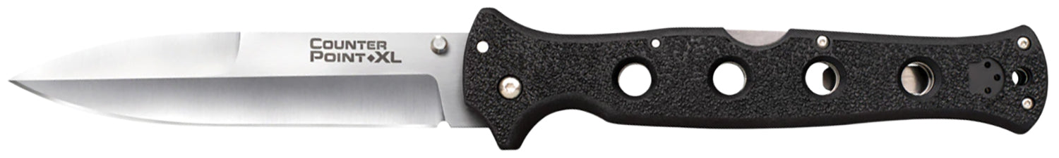Cold Steel Counter Point XL 6 Inch Folding Pocket Knife AUS-10A Satin Spear Point Blade Griv-Ex Handle