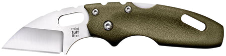 Cold Steel CS20MTGD Tuff Lite Mini Folder 2" Sheepsfoot 4034 SS Blade OD Green Polymer Handle with Clip