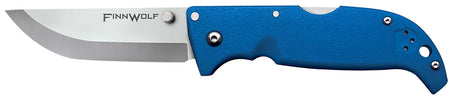 Cold Steel CS20NPG Finn Wolf Camp Folder 3.50" Straight Back AUS-8A SS Blade Blue Polymer Handle with Clip