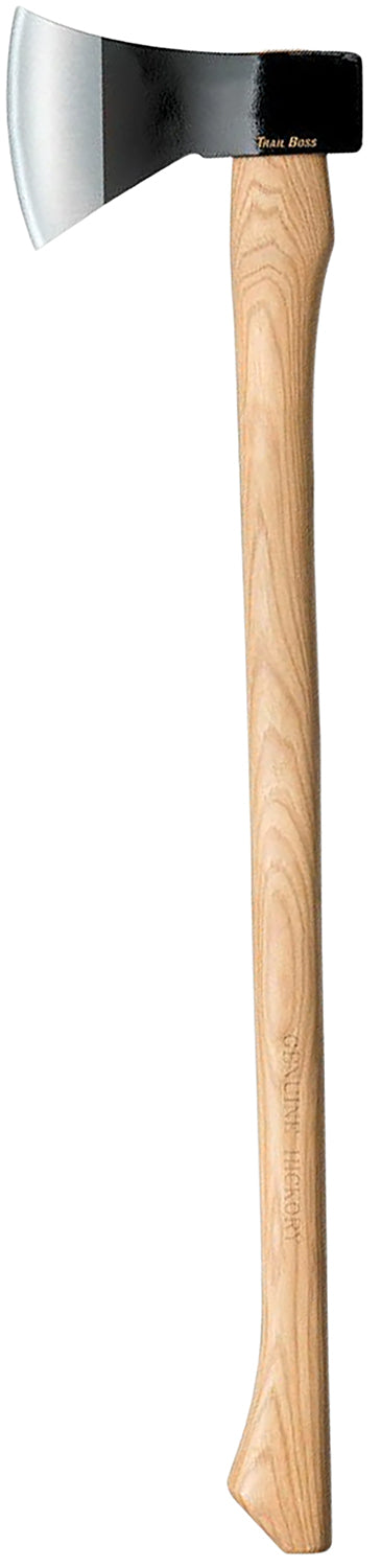 Cold Steel CS90TA Trail Boss 4" Camping Hatchet 1055 Carbon Steel Blade Straight Grain Hickory Handle 27"