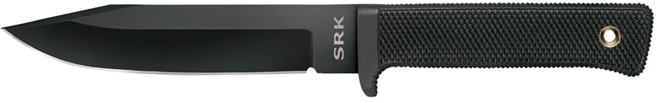 Cold Steel CS49LCK SRK 6" Fixed Blade Tactical Knife Clip Point SK-5 Steel Black Tuff-Ex Finish Kray-Ex Handle
