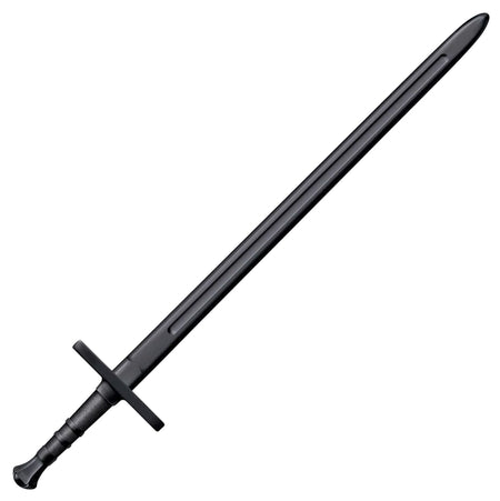 Cold Steel CS92BKHNH 34" Hand and Half Training Sword Fixed Plain Black Polymer Blade for Sparring