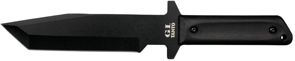 Cold Steel CS80PGTK G.I. Tanto 7" Fixed Plain 1055 Carbon Steel Blade Black Rust Resistant Finish Polypropylene Handle