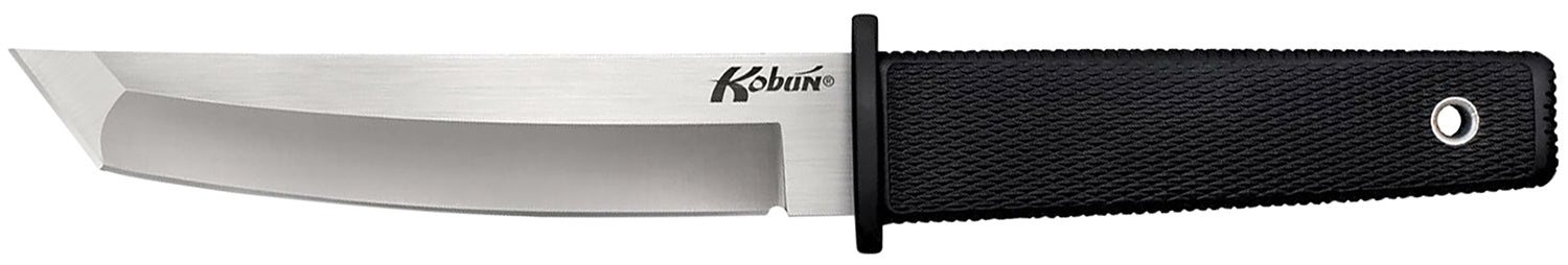 Cold Steel CS17T Kobun 5.50" Fixed Blade Tactical Knife Tanto AUS-8A SS Blade Black Kray-Ex Handle Belt Clip