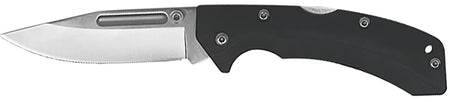 AccuSharp 711C Lockback Folding Knife 3" Clip Point Stainless Blade - Black FRN Handle with Allen Wrench Included