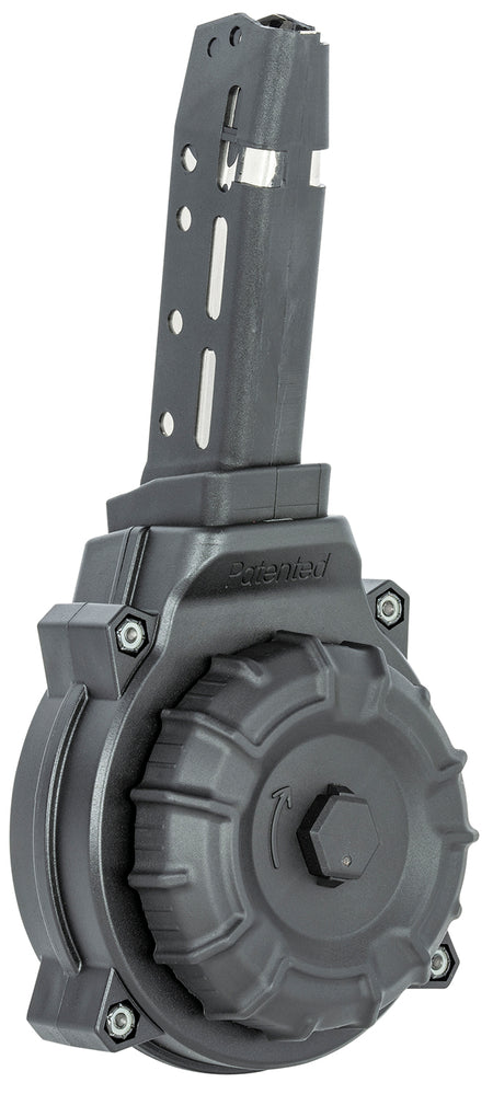 ProMag DRMA37 Drum Magazine 40rd .45 ACP Fits Glock 21 and 30 Black Zytel Polymer