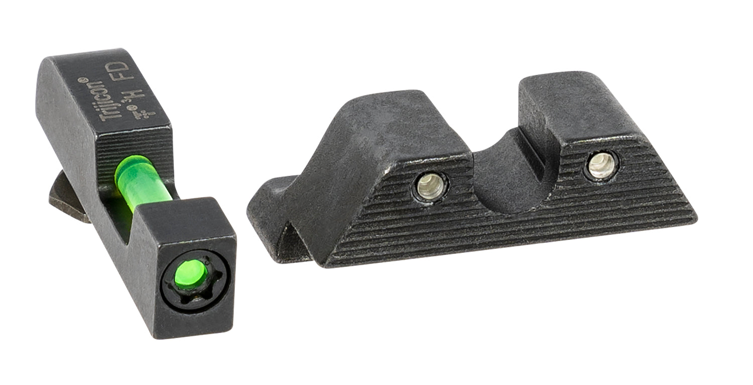 Trijicon DI Night Sight Set 601102 Green Tritium Fiber Optic Black Frame Glock (Non-MOS)