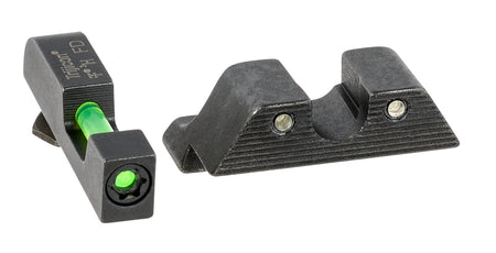 Trijicon DI Night Sight Set 601102 Green Tritium Fiber Optic Black Frame Glock (Non-MOS)