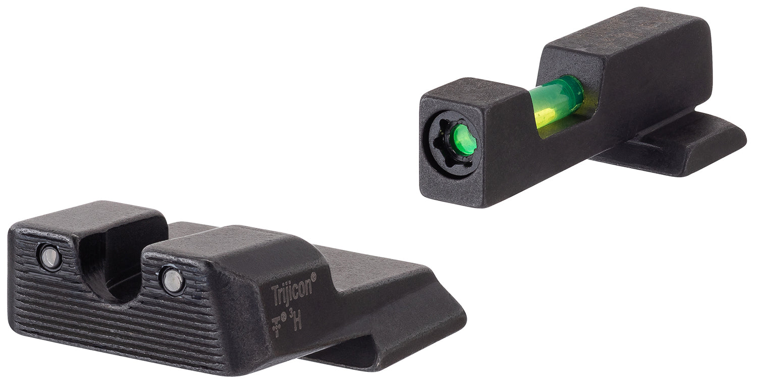 Trijicon 601110 Dual Illuminated Night Sights Green Tritium Fiber Optic for S&W M&P Shield and Shield Plus