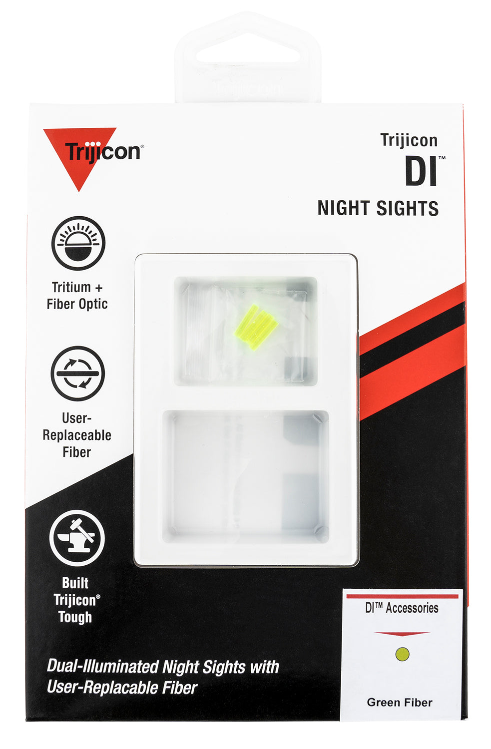 Trijicon AC50010 Dual Illuminated Fiber Optic Set Handgun Pistol Night Sight Replacement