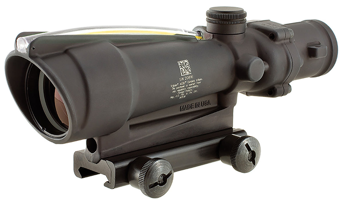 Trijicon 100143 ACOG Riflescope 3.5x35mm Matte Black Illuminated Amber Chevron .308/7.62 BDC Reticle