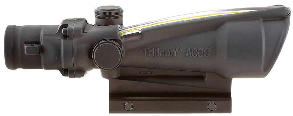 Trijicon 100146 ACOG Riflescope 3.5x35mm Matte Black Illuminated Amber Chevron .223/5.56 BDC Reticle