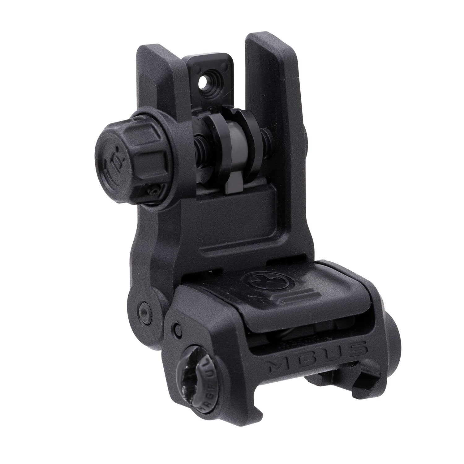 Magpul MAG1167-BLK MBUS 3 Folding Rear Iron Sight Black AR-15/M16/SR-25