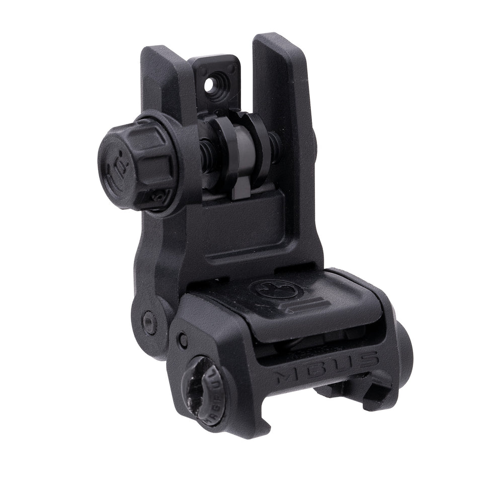 Magpul MAG1167-BLK MBUS 3 Folding Rear Iron Sight Black AR-15/M16/SR-25