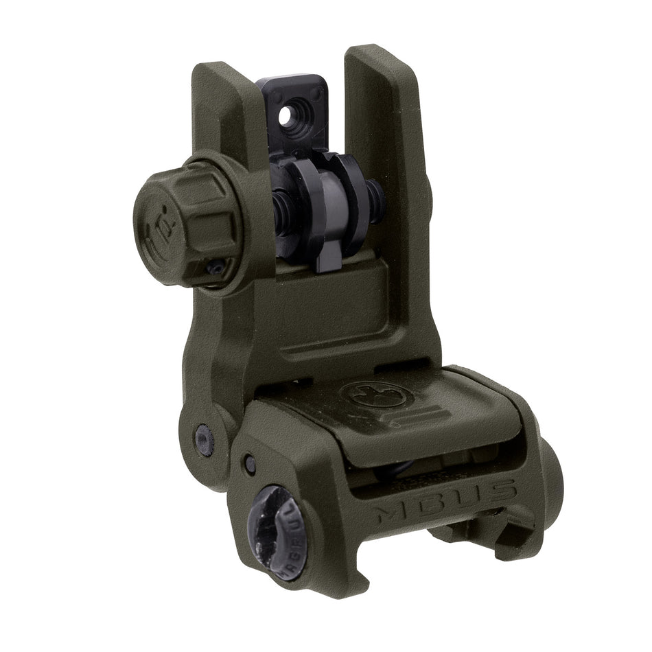 Magpul MAG1167-ODG MBUS 3 Folding Rear Iron Sight Olive Drab Green AR-15/M16/SR-25
