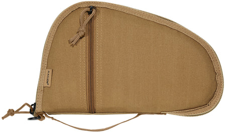 Allen Torrey Soft Pistol Case Coyote Tan with Front Accessory Pocket and Flat Pistol Rug Design