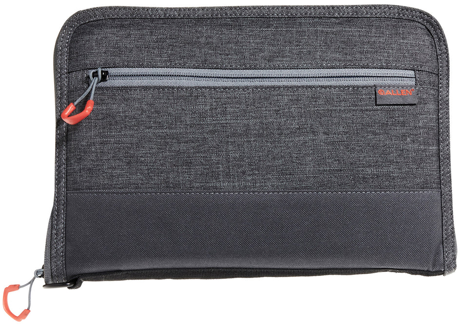 Allen 7757 Auto-Fit 2.0 Deluxe Soft Handgun Case Gray Foam Padding Knit Lining Lockable for Full-Size Semi-Autos 11"