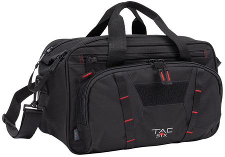Tac Six 8247 Black Endura Tactical Sporter Range Bag w/ Exterior Webbing and Pockets