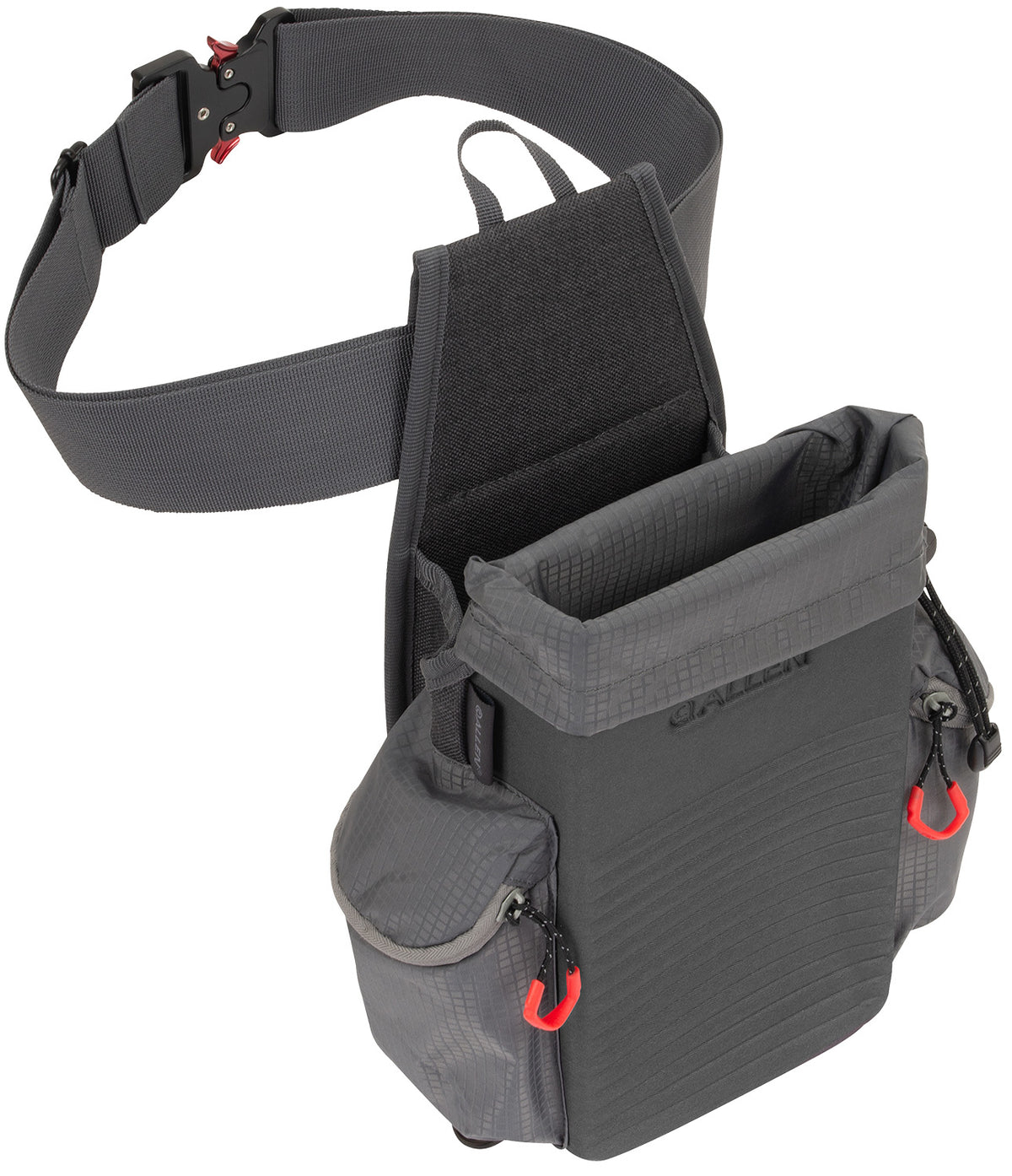 Allen 8317 Competitor All-In-One Gray EVA Trap and Skeet Shell Bag with Drawstring Hull Bag and D-Rings