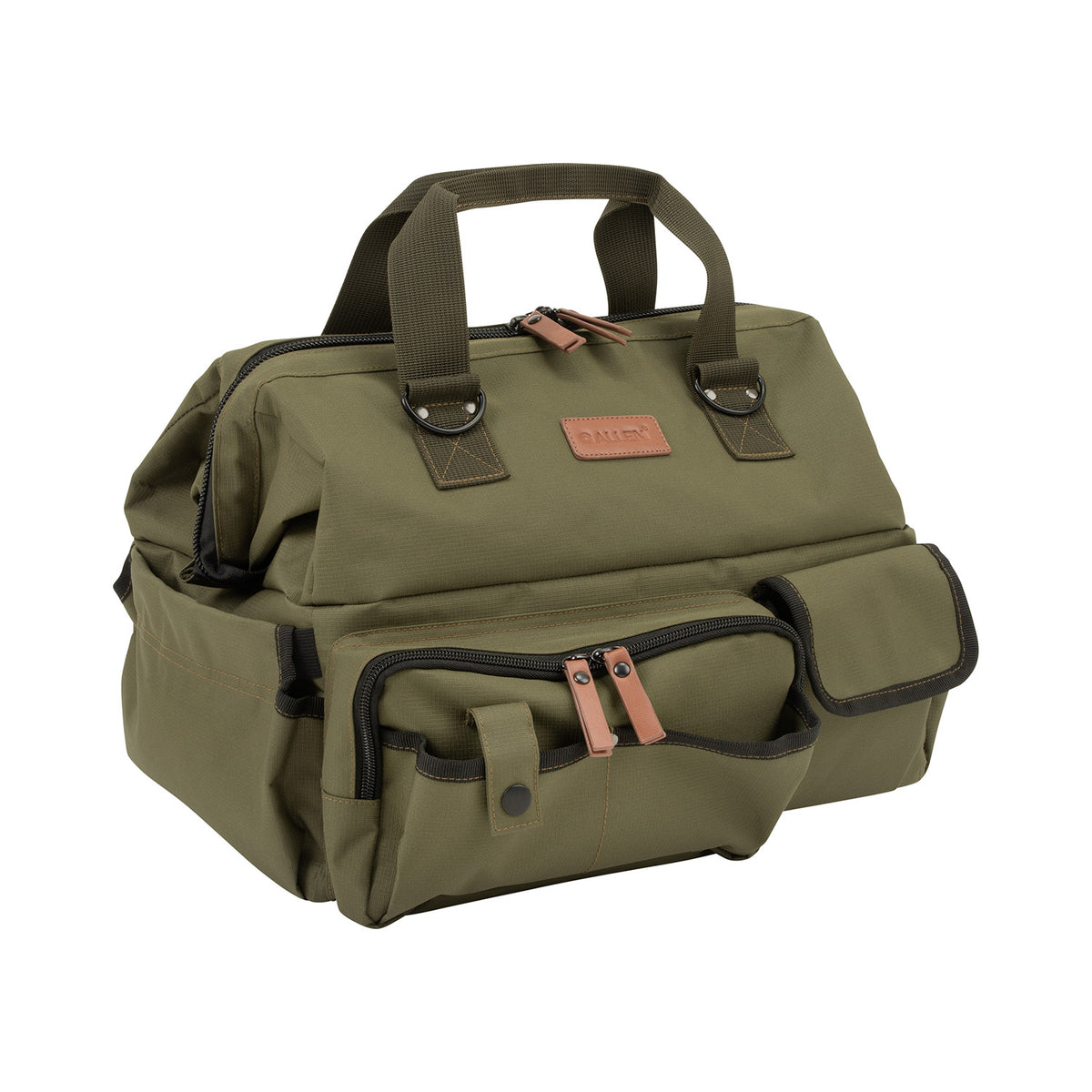 Allen 8329 Triumph Range Bag Green 600D Ripstop with Stretch Pockets Elastic Shell Loops and Pistol Mat