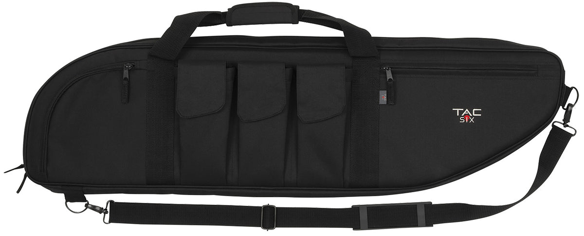 Tac Six 10928 38" Battalion Tactical Case Black Endura Three Mag Pockets