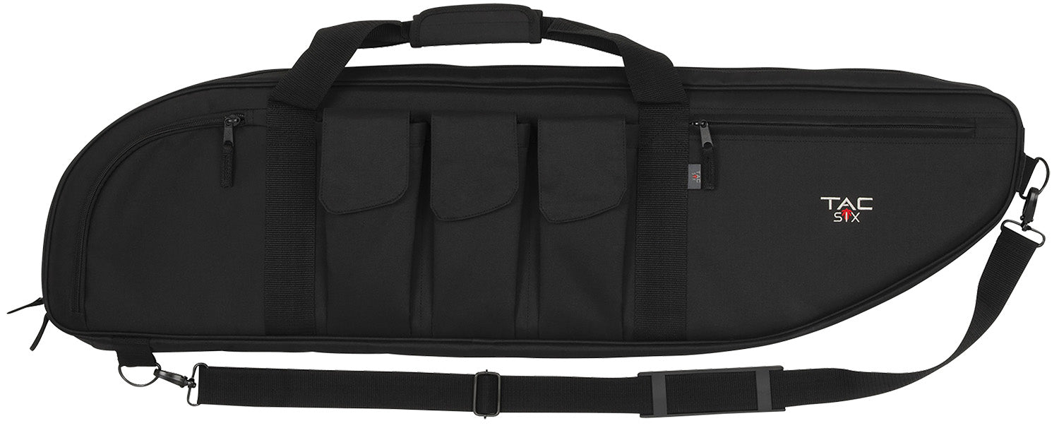 Tac Six 10928 38" Battalion Tactical Case Black Endura Three Mag Pockets