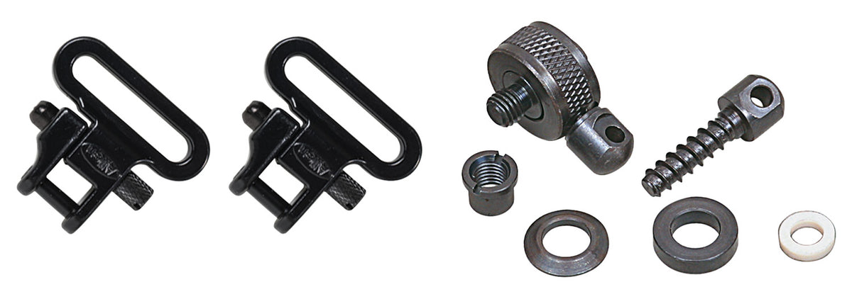 Allen Shotgun Swivel Set Black Metal 1" Fits Pump and Semi-Auto