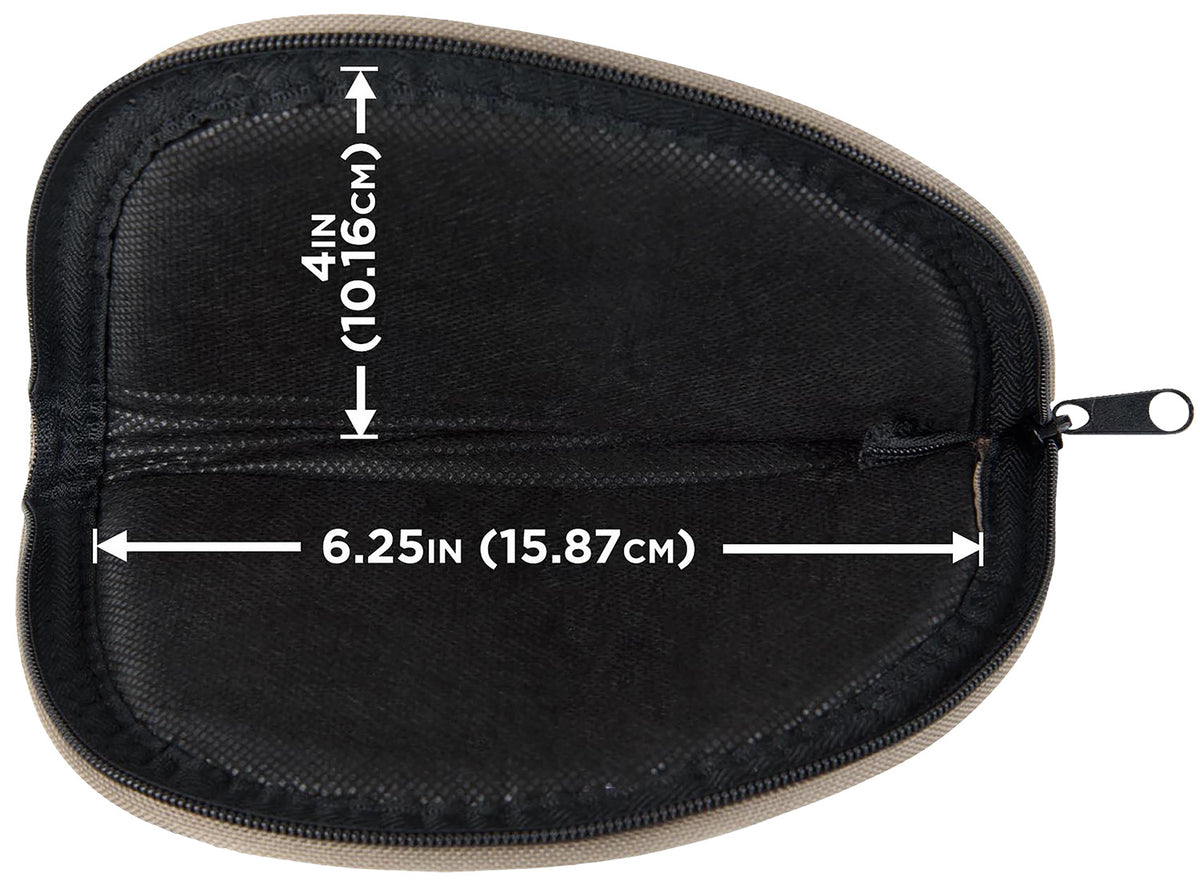Allen 728 Earth Tone Soft-Sided Pistol Case 8" Green Endura Full Zipper and Foam Padding Made in USA