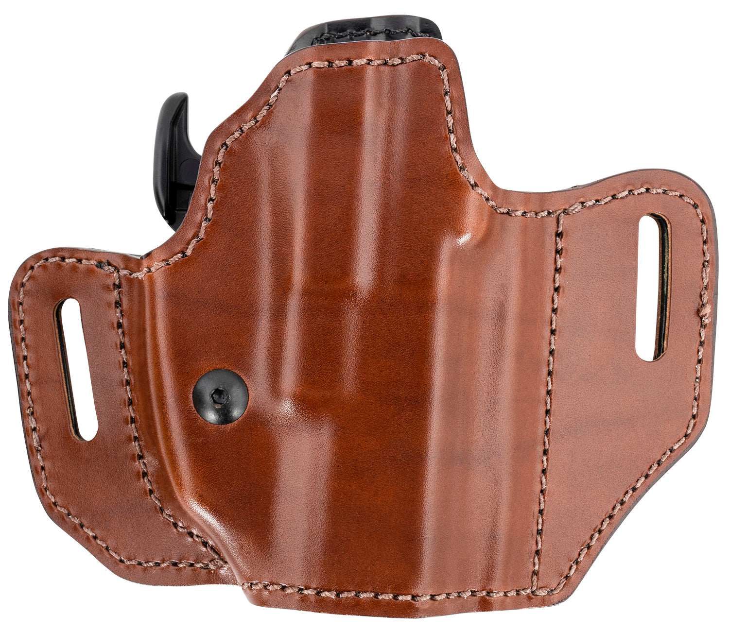 Bianchi 32831 Assent Pro-Fit OWB Belt Slide Holster Size 13b Tan Leather Fits FN FNS/Glock 19/23/45 4in Barrel RH