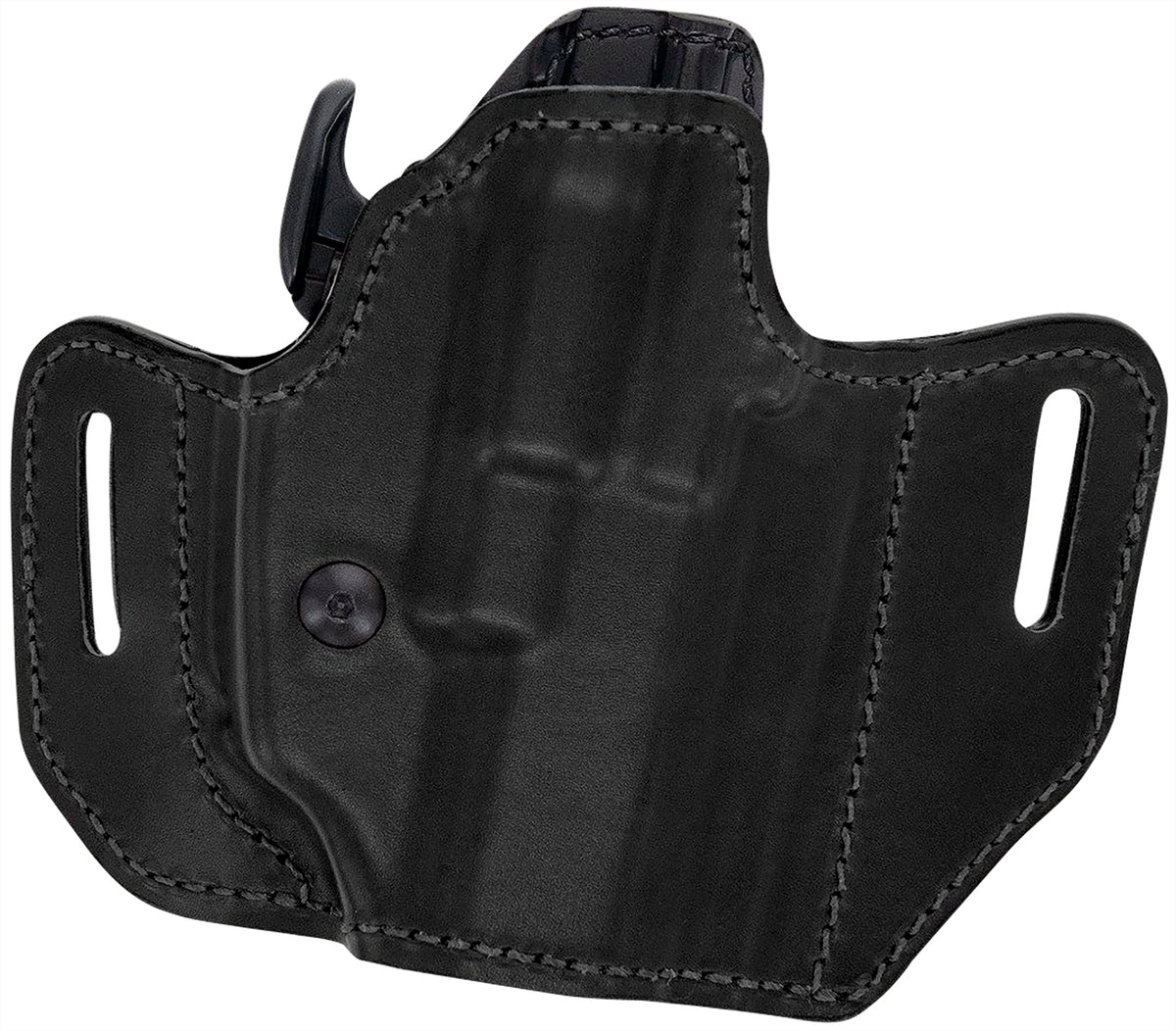 Bianchi 54501 Assent Pro-Fit OWB Belt Slide Holster Size 04 Black Leather Fits Sig P220/Springfield XD/FN FNP RH