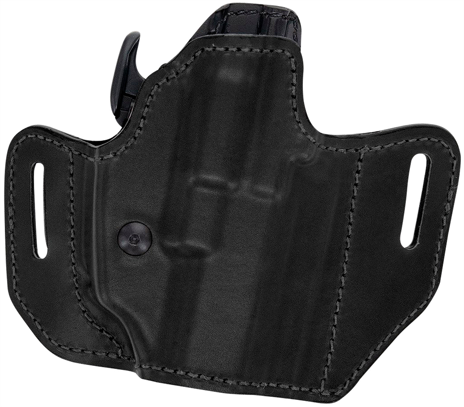 Bianchi 54501 Assent Pro-Fit OWB Belt Slide Holster Size 04 Black Leather Fits Sig P220/Springfield XD/FN FNP RH