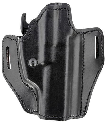 Bianchi 56831 Assent Pro-Fit OWB Belt Slide Holster Size 18 Black Leather Fits FN FNS/CZ 75/Colt 1911 5in RH