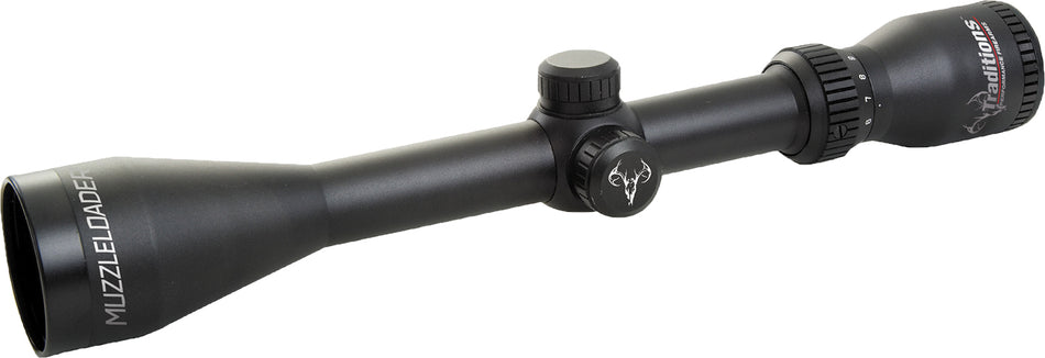 Traditions A1143RIR Illuminated Range Finding Muzzleloader Scope 3-9x 40mm Matte Finish