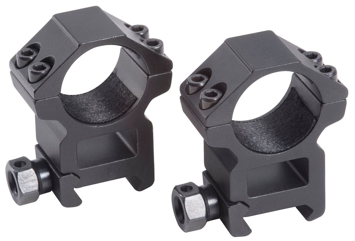 Traditions A764H Matte Black 30mm High Tactical Rings Weaver Style Mount