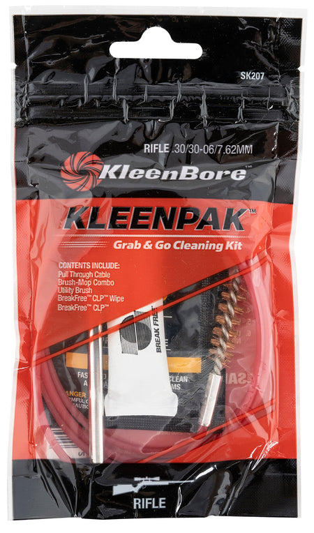 KleenBore SK20710 Grab & Go Cleaning Kit .30 Cal/7.62mm Rifle 10 Pack