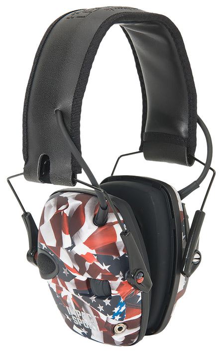 Howard Leight Impact Sport 22NRR Electronic Over-the-Head Shooting Muff One Nation Adult Pair