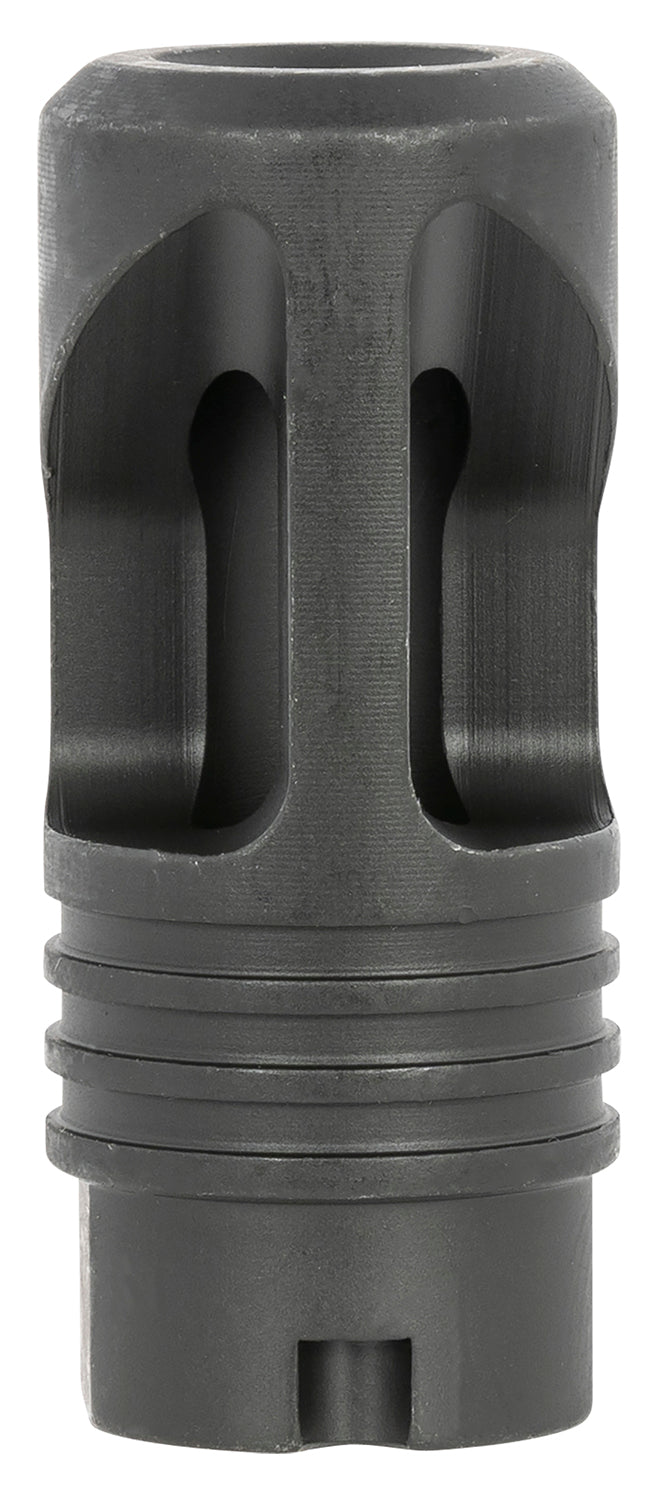 LBE Unlimited AK47-DP Dual Port Flash Hider 14x1 Left-Hand Thread Black