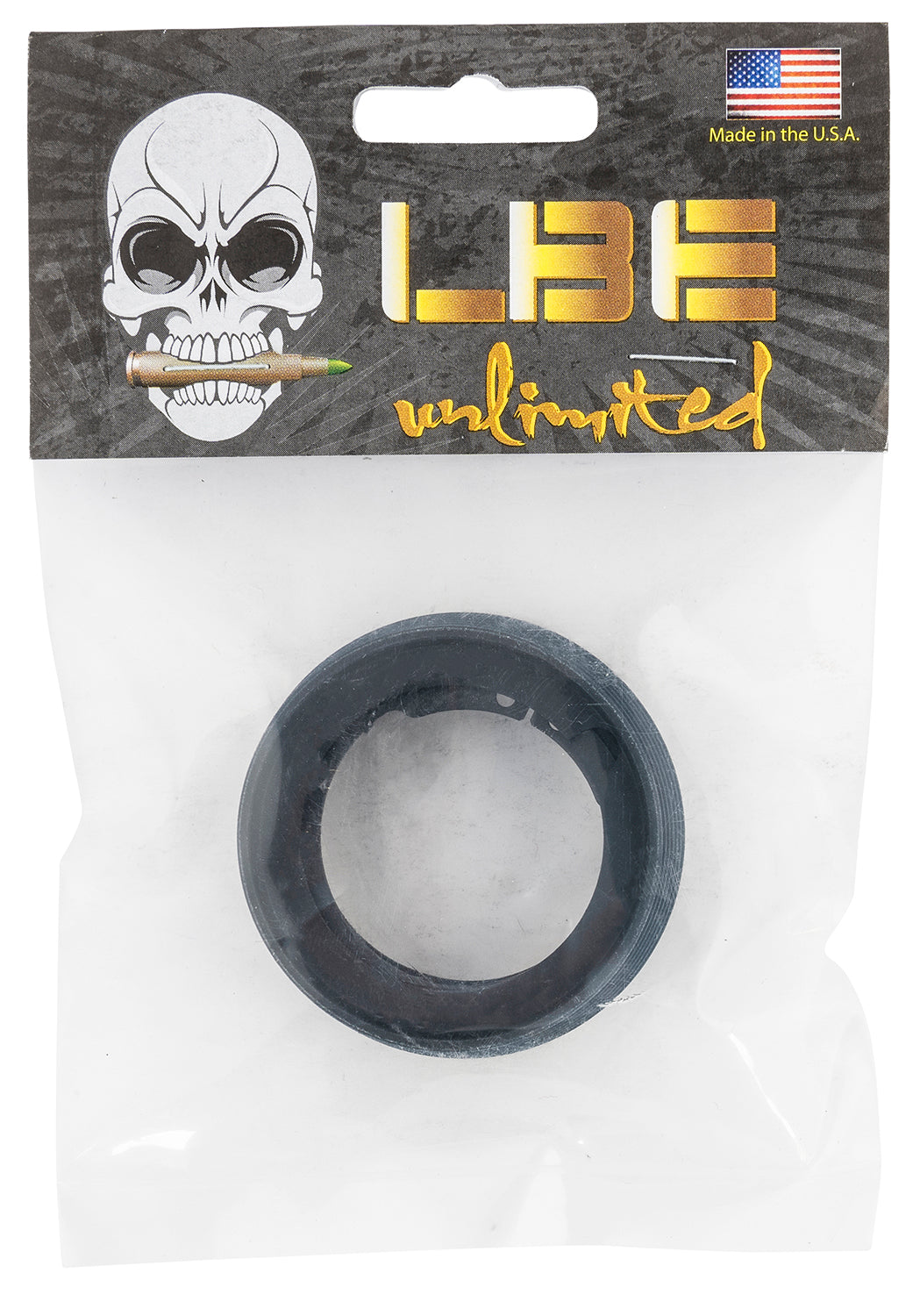 LBE Unlimited AR-15 Delta Ring Assembly with Slip Ring and Snap Ring Black
