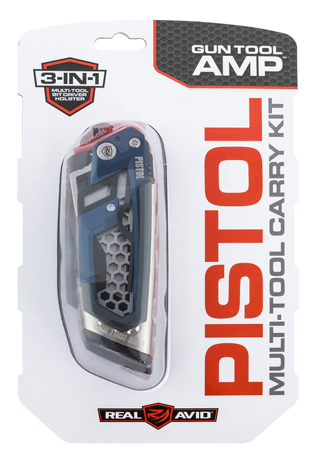 Real Avid Gun Tool AMP-Pistol Stainless Folding Multi-Tool with Wharncliffe Blade