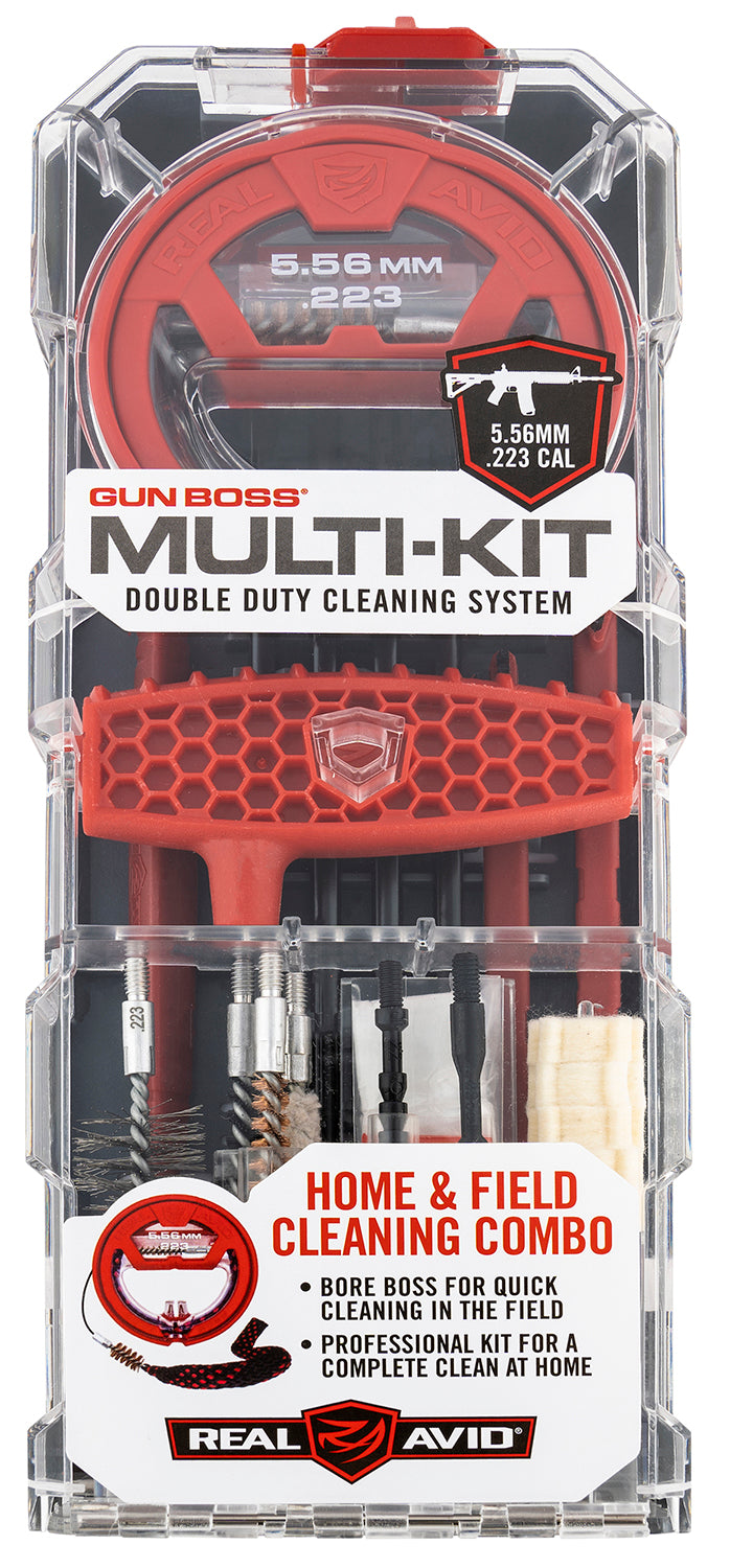 Real Avid Gun Boss Multi-Kit 223 Rem 5.56 NATO Rifle Cleaning Kit with Bore Boss