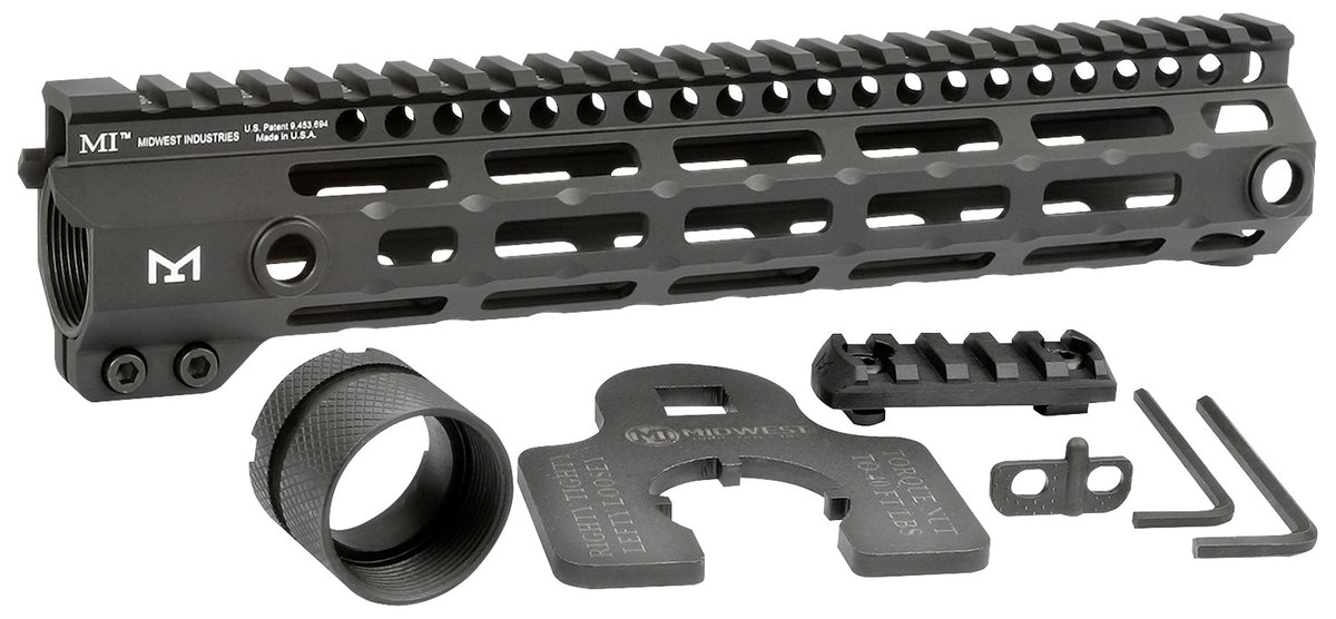 Midwest Industries MIG4M105 Tactical G4M One Piece Handguard 10.5" AR-15 M-LOK Black Anodized