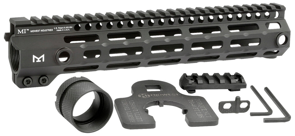 Midwest Industries MIG4M105 Tactical G4M One Piece Handguard 10.5" AR-15 M-LOK Black Anodized