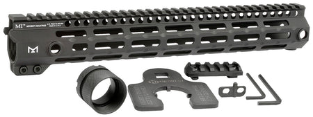 Midwest Industries MIG4M13375 AR-15 G4M 13.3" Free-Float M-LOK Handguard Black Hardcoat Anodized Aluminum