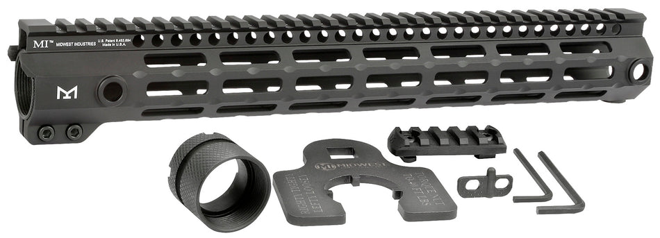 Midwest Industries MIG4M14 AR-15 G4M 14" Free-Float M-LOK Handguard Black Hardcoat Anodized Aluminum
